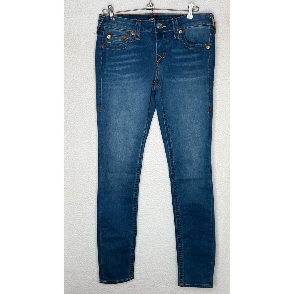 True Religion Stella OM Low Rise Jeans‎ Women's Sz 28 Skinny Stretch Denim NWT